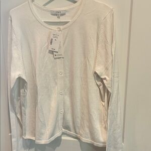 Cleo NWT White Knit Cardigan